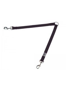 ACOPLE NYLON 2 PERROS NEGRO 40 cm.